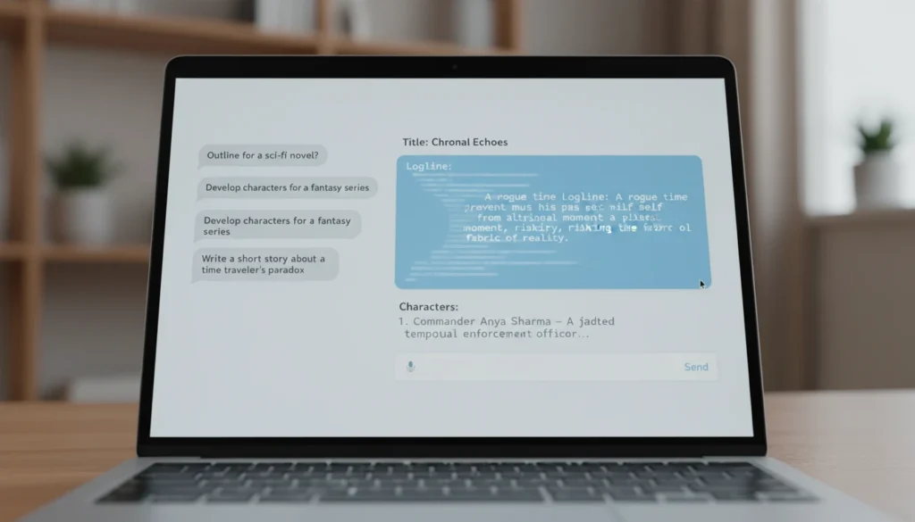 AI Tool Interface Mockup